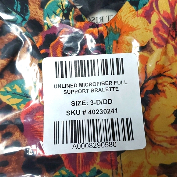 ❤️NWT VINTAGE TORRID BRALETTE - FLORAL ANIMAL WIRELESS FULL SUPPORT BACK CLOSURE - Picture 9 of 14